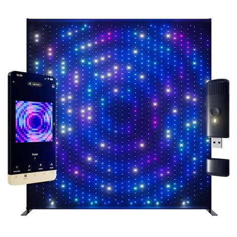 Twinkly | Lightwall Smart LED Backdrop Wall 2.6 x 2.7 m | RGB, 16.8 million colors